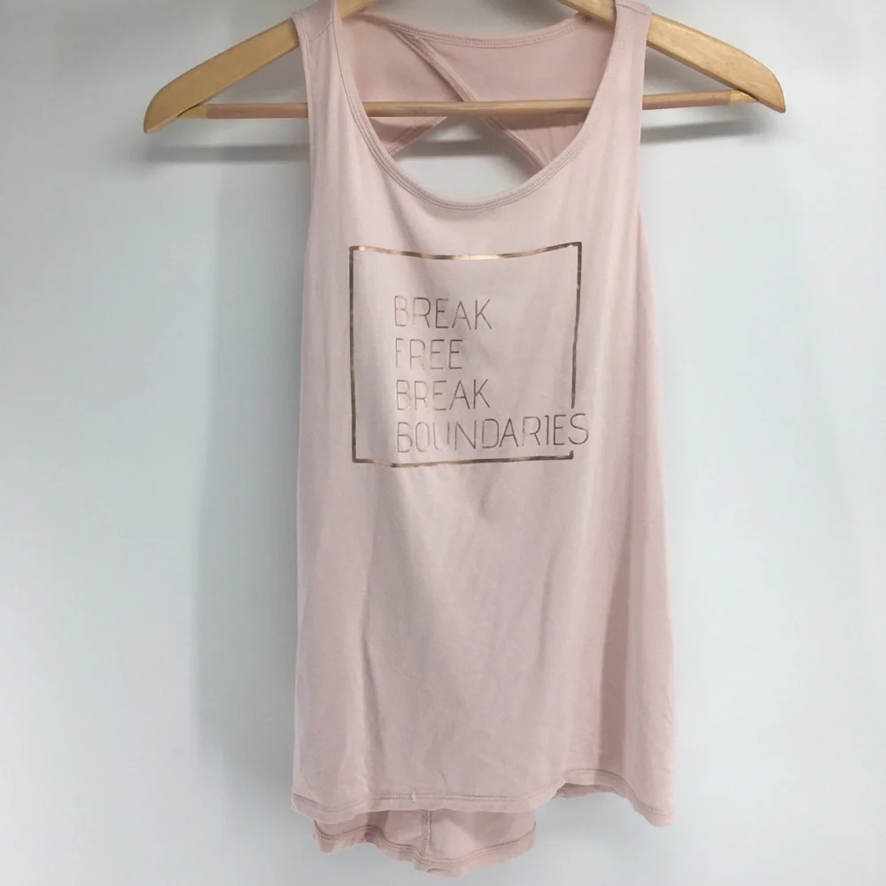Calia | Break Free Break Boundaries Pink Top Small - Picture 2 of 6